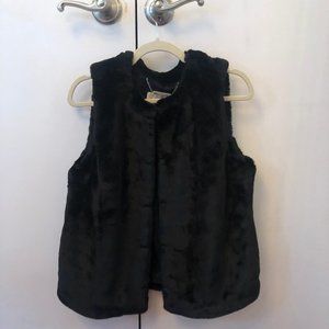 Michael Kors Black Faux Fur Vest - NEW WITH TAGS